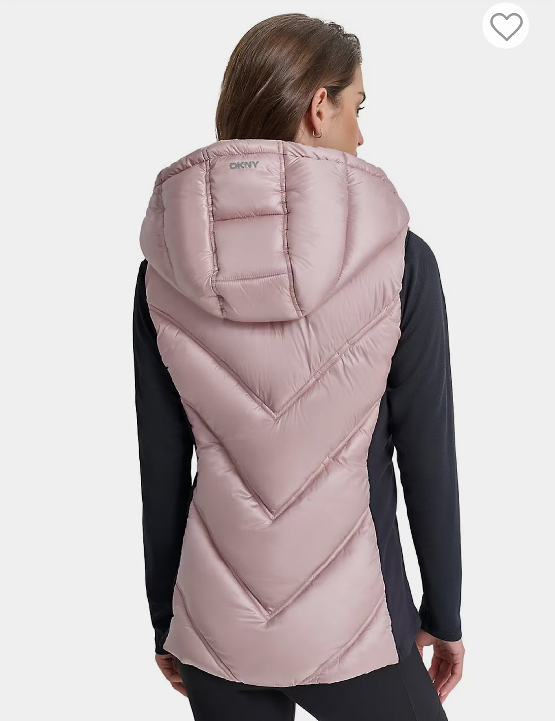 DKNY Hooded Puffer Vest