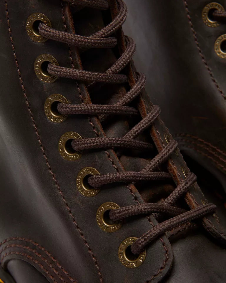 Dr. Martens Women Sinclair Crazy Horse Leather Platform Boots - Dark Brown — Crazy Horse
