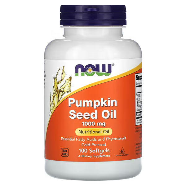 NOW Foods, Pumpkin Seed Oil, 100 Softgels (1,000 mg per Softgel)