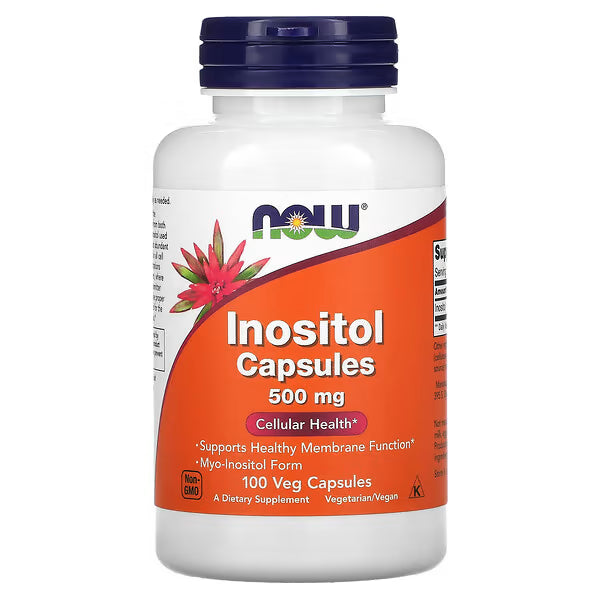 NOW Foods, Inositol, 500 mg, 100 Veg Capsules