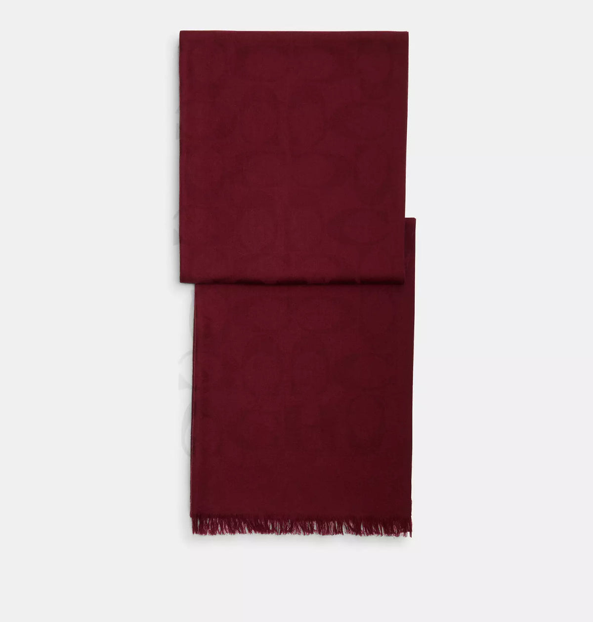 Coach Signature Wrap Şal- Burgundy