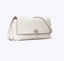 TORY BURCH CHARLIE WALLET CROSSBODY - bianco