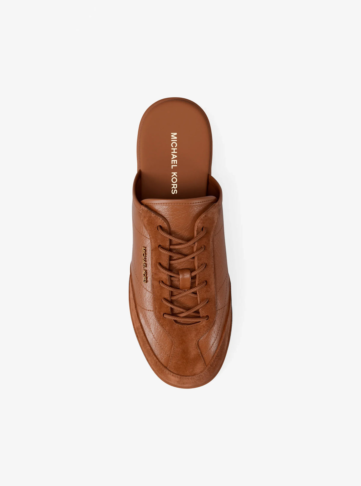 Michael Kors Nolan Leather Mule-LUGGAGE