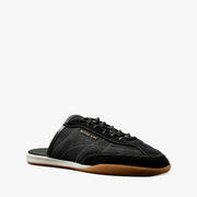 Michael Kors Nolan Nylon and Suede Mule- BLACK
