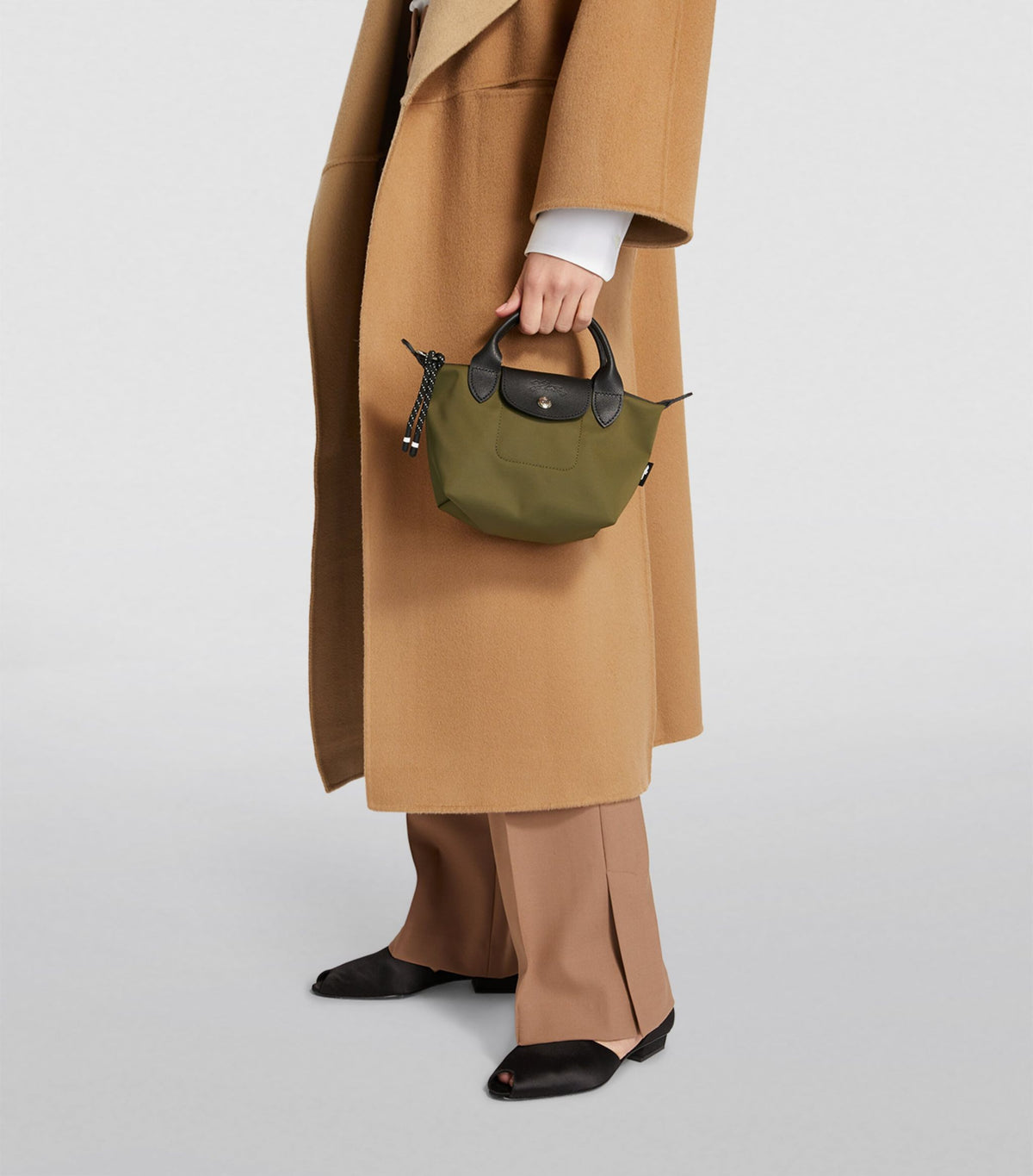 Longchamp Le Pliage Energy XS Handbag Khaki- Hemen Teslimde