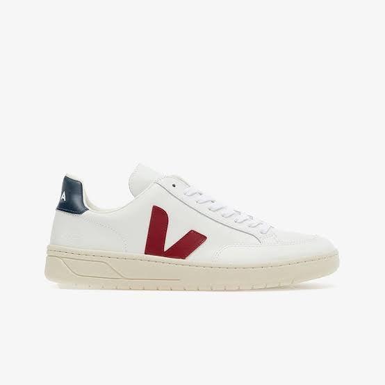 Veja V12 Extra White Marsala Nautico Unisex Deri Sneaker