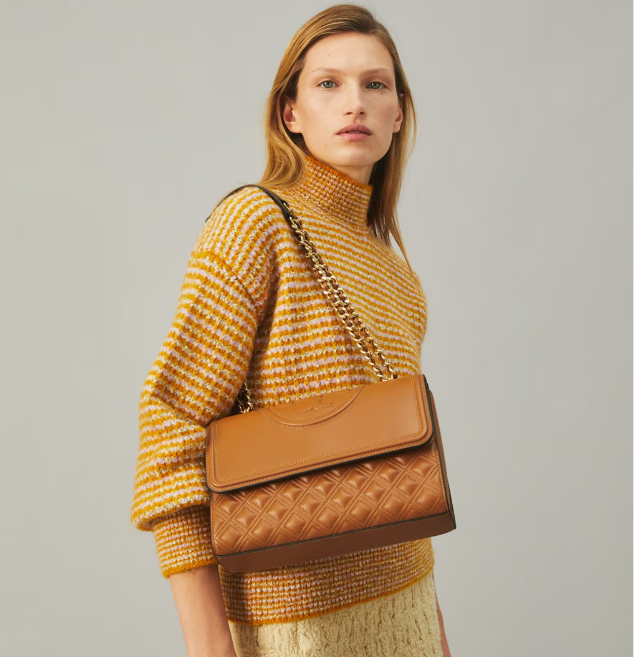 Tory Burch FLEMING SHOULDER BAG - kobicha
