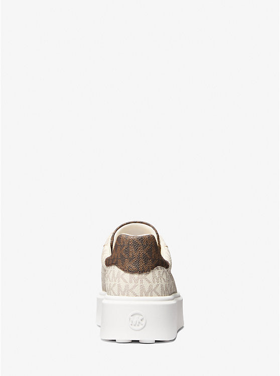 Michael Kors Romey Two-Tone Logo Platform Sneaker -VANILLA
