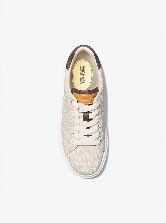 Michael Kors Romey Two-Tone Logo Platform Sneaker -VANILLA