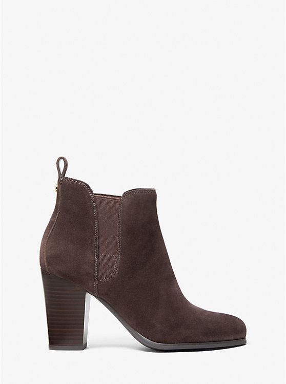 Michael Kors Evaline Suede Boot-CHOCOLATE