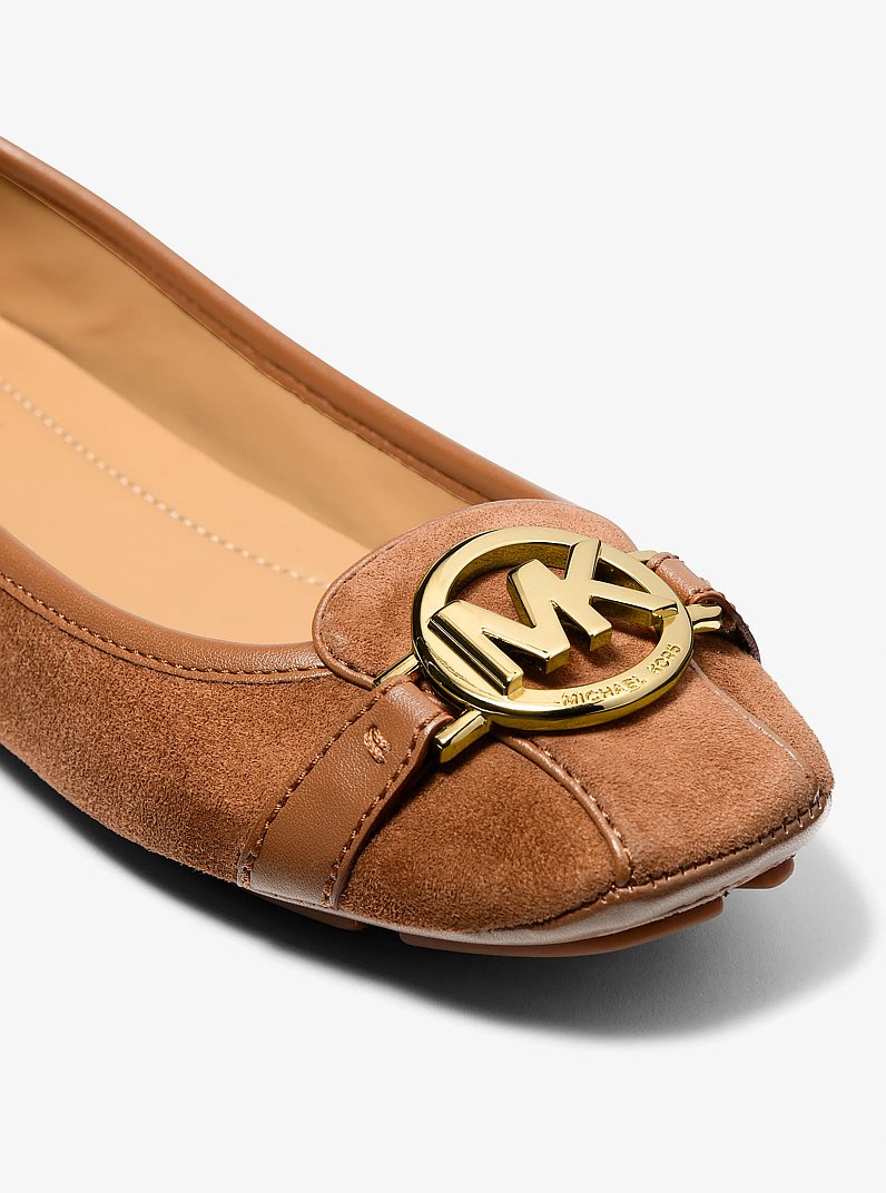 Michael Kors Fulton Suede Moccasin-LUGGAGE