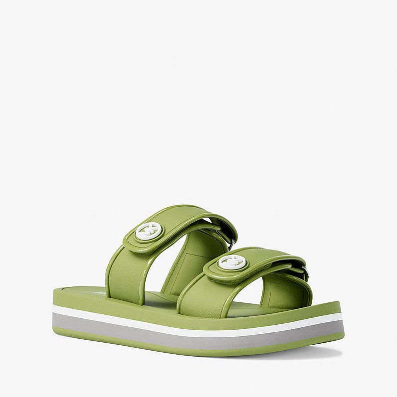 Michael Kors Foster Scuba Slide Sandal-LIME
