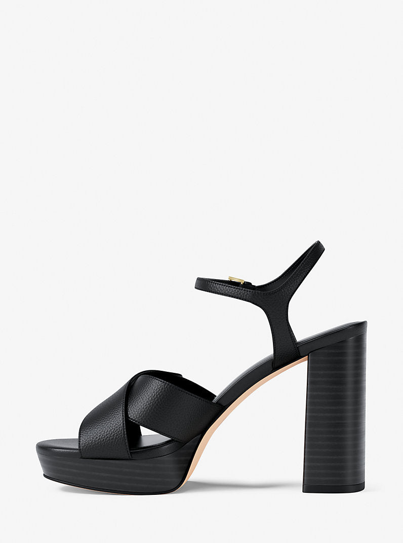 Michael Kors Hannah Platform Sandal- BLACK