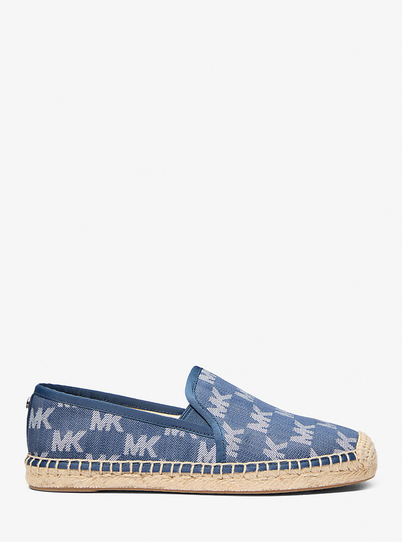 Michael Kors Hastings Logo Jacquard Espadrille- MEDIUM BLUE WASH