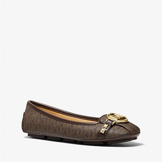 Michael Kors Fulton Studded Logo Moccasin Brown Babet