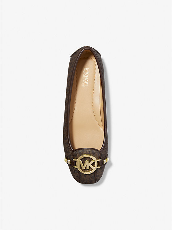 Michael Kors Fulton Studded Logo Moccasin Brown Babet