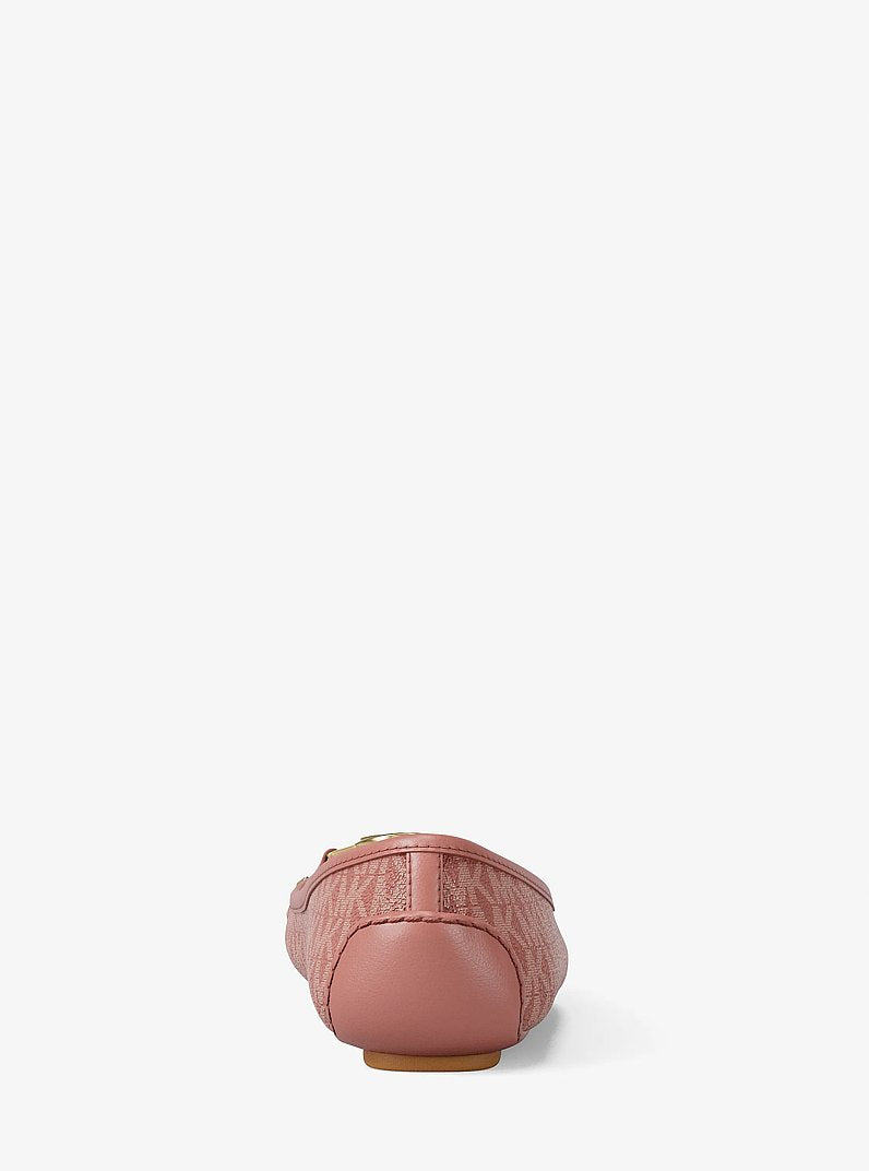 Michael Kors Fulton Studded Logo Moccasin-SUNSET ROSE