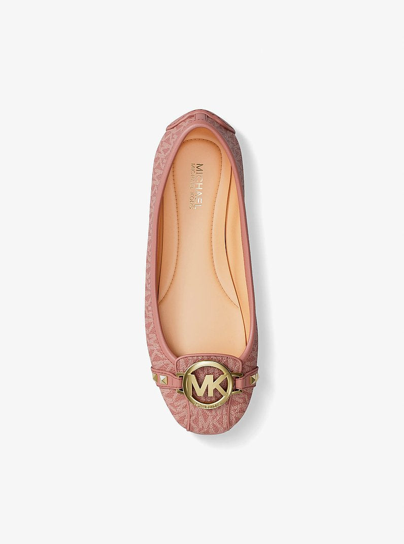 Michael Kors Fulton Studded Logo Moccasin-SUNSET ROSE