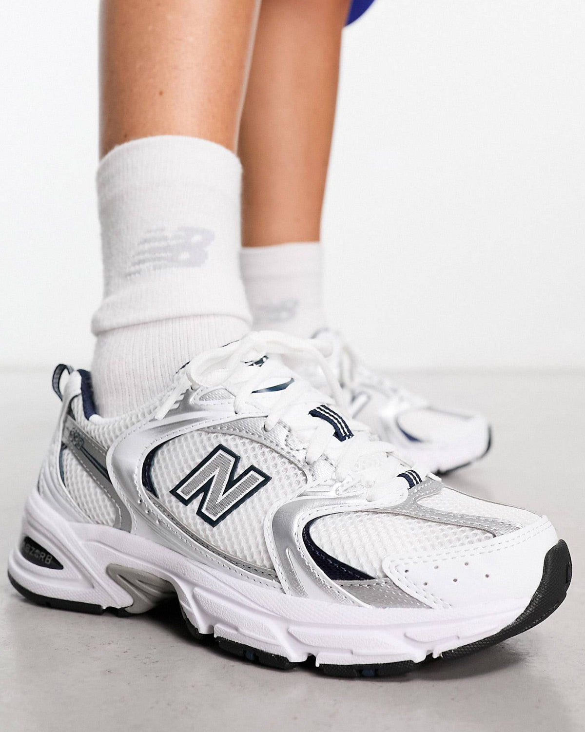 New Balance 530 - White / Natural Indigo (MR530SG)