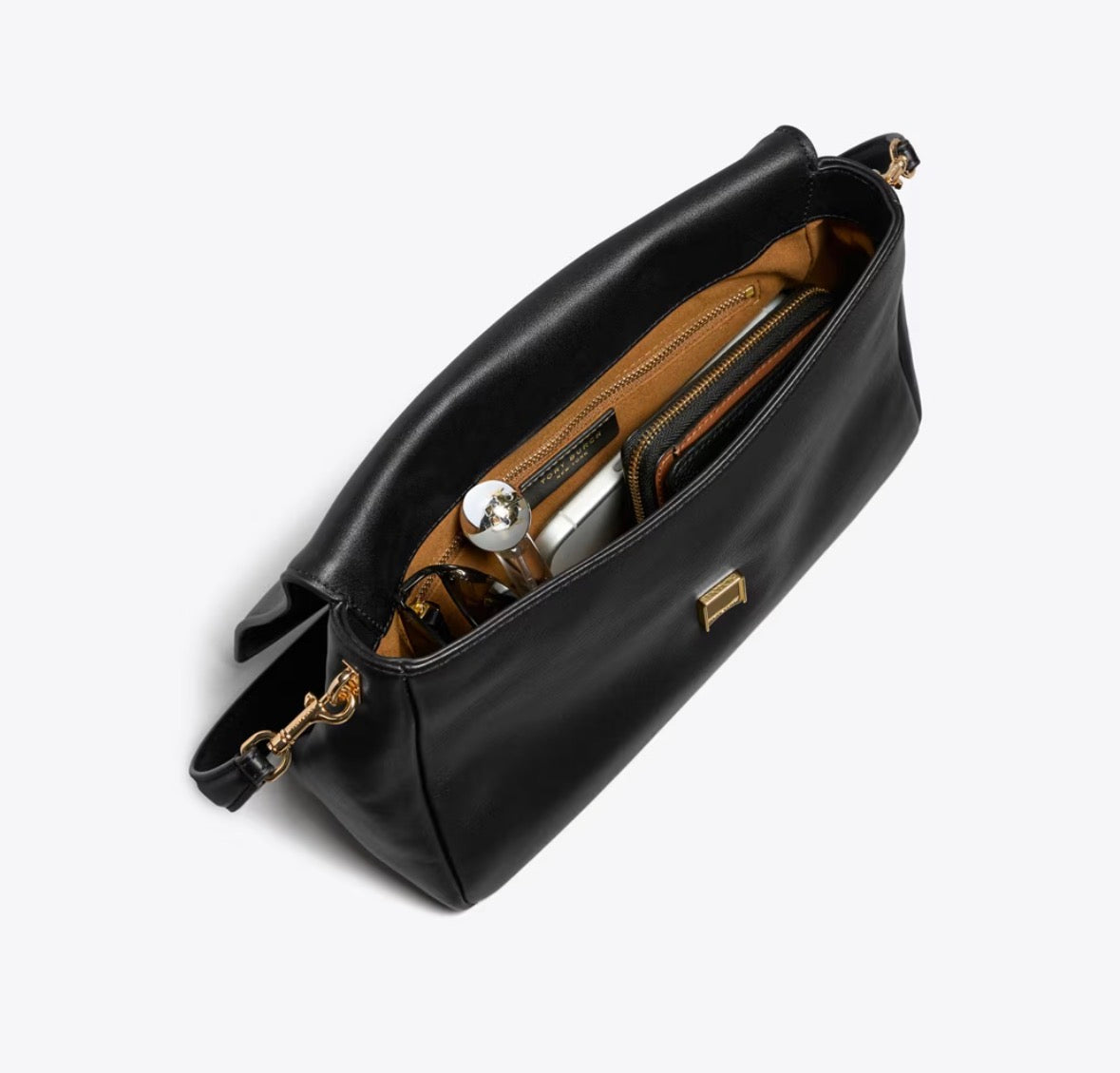 TORY BURCH CHARLIE SHOULDER BAG -  bianco