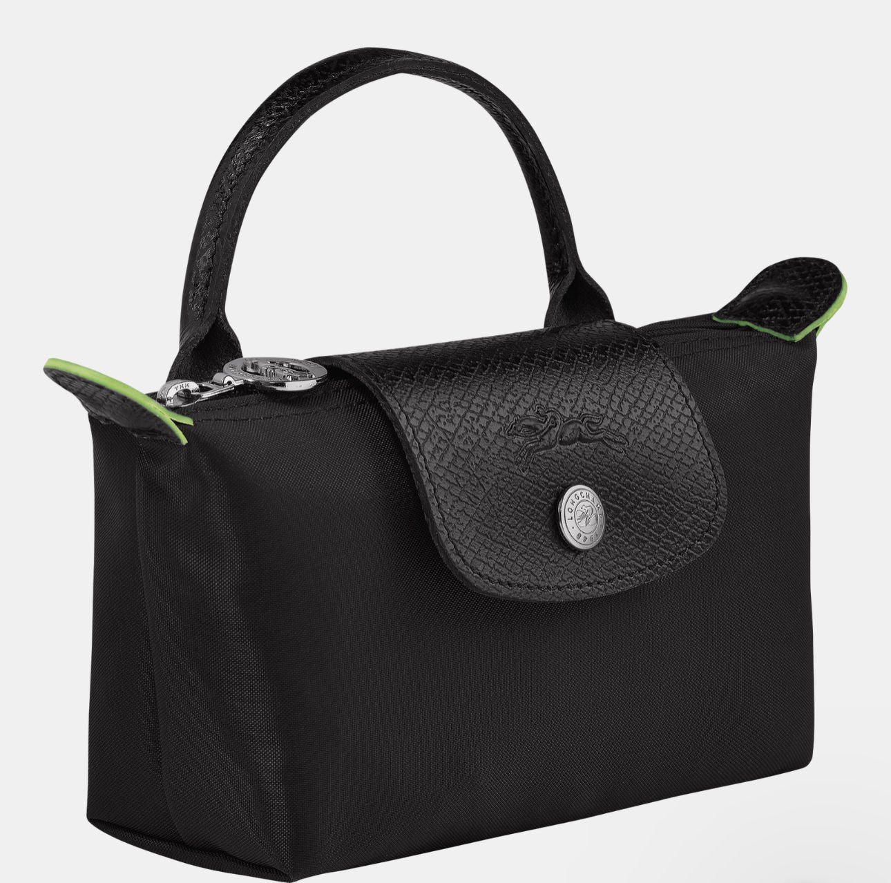 Longchamp Le Pliage Original Pouch With Handle - All Black