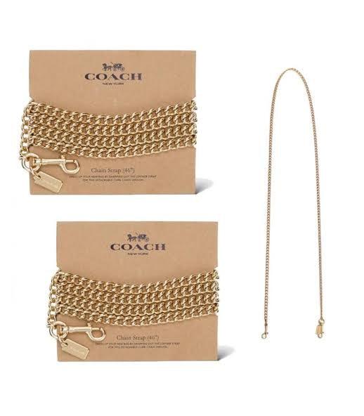 Coach Chain Strap -  Gold/Gold