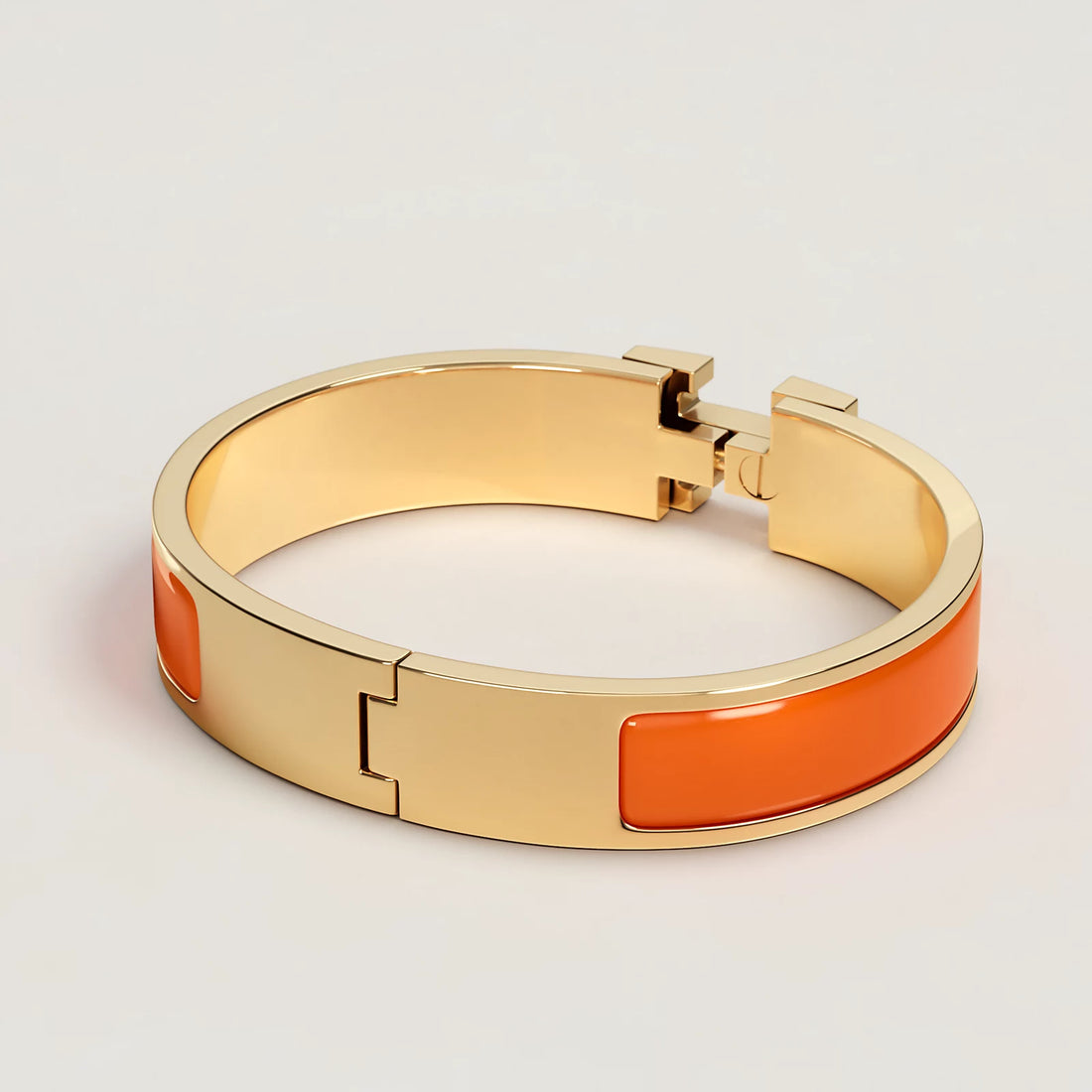 Hermes Clic H Bracelet Orange Fruité