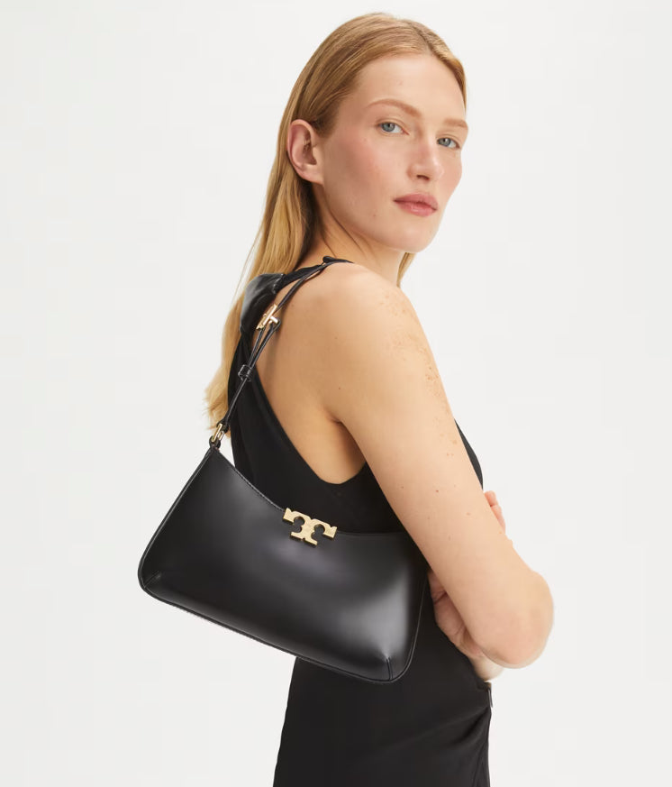 TORY BURCH ELEANOR SLIM SHOULDER BAG - BLACK
