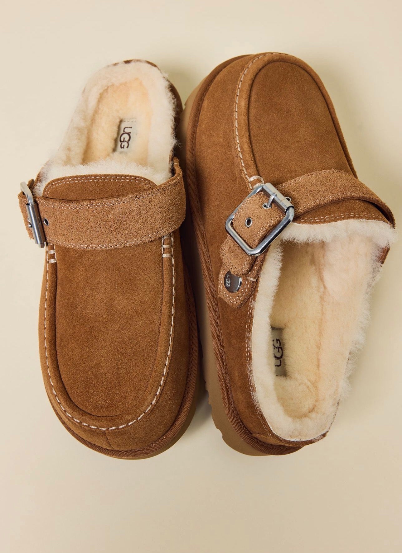Ugg GOLDENSTAR EVELINA CLOG-CHESTNUT