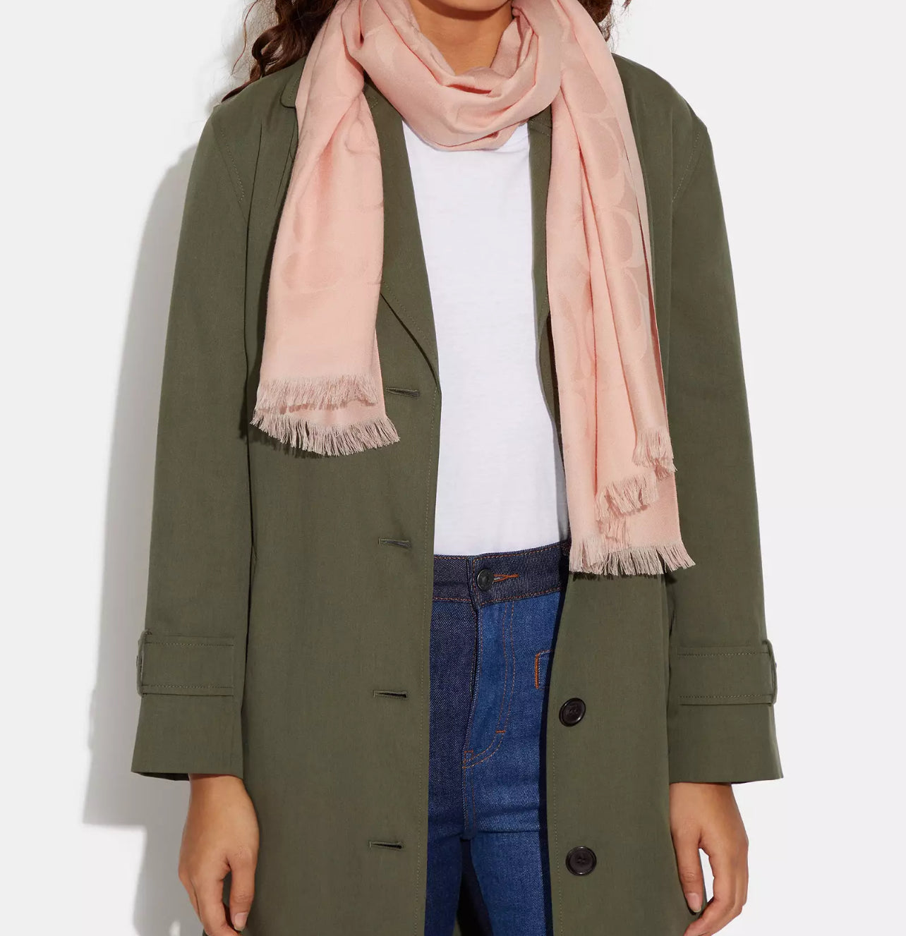 Coach Blush 2 Scarf Şal - HEMEN TESLİMDE