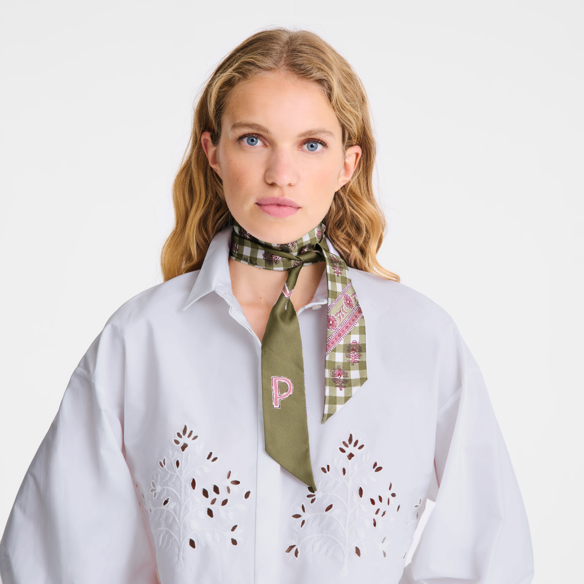 Longchamp The Bucolic Escapade Headband Artichoke - Silk