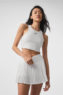 Alo Yoga Aspire Tank  -  White/Black