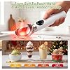 MQFORU Heated Ice Cream Scoop, Removable Head & Dishwasher Safe, Rechargeable, LED Display for Battery&4 Temps (100-160°F), Non-Slip & IP67 Waterproof, 3-Min Auto Off for Hard Ice Cream, Sorbet(White)