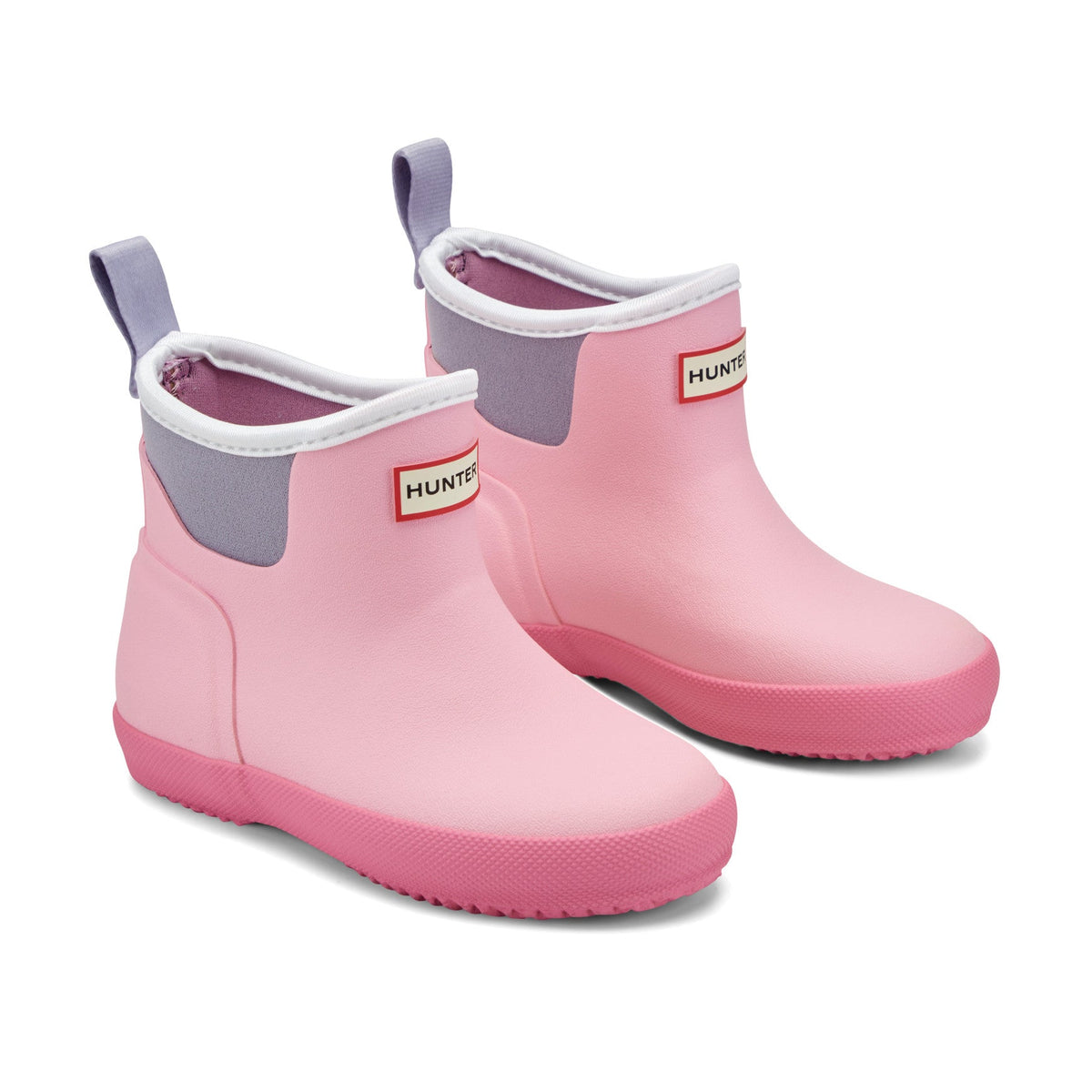 Hunter Little Kids Finley Pull On Waterproof Rain Boots-Pink