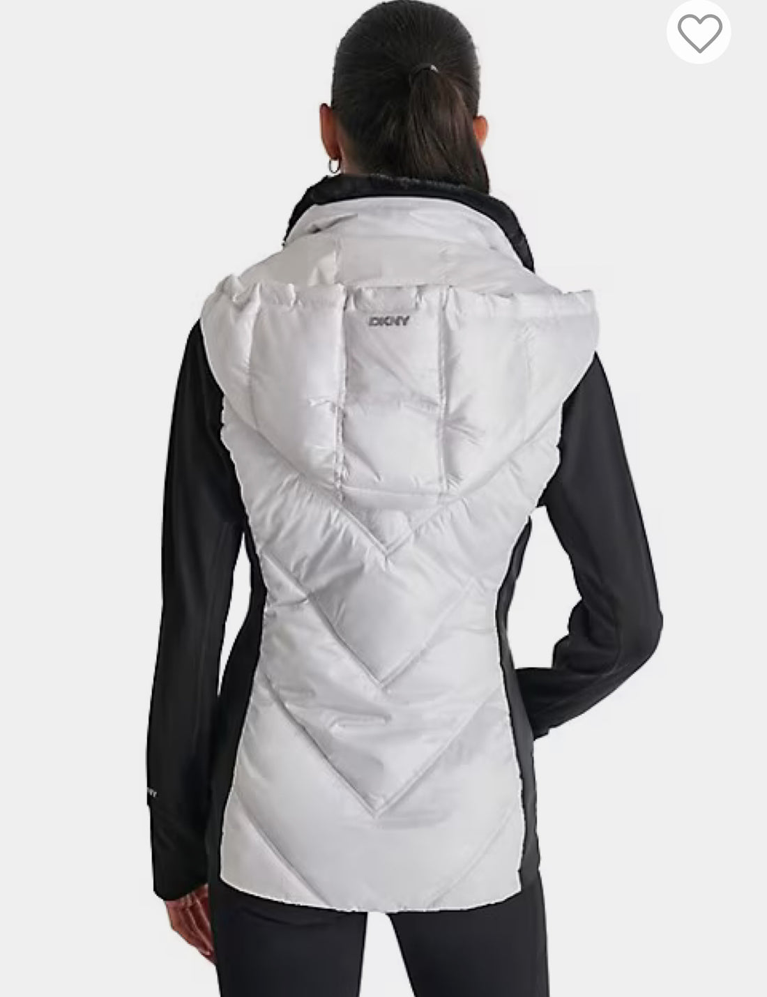 DKNY Hooded Puffer Vest