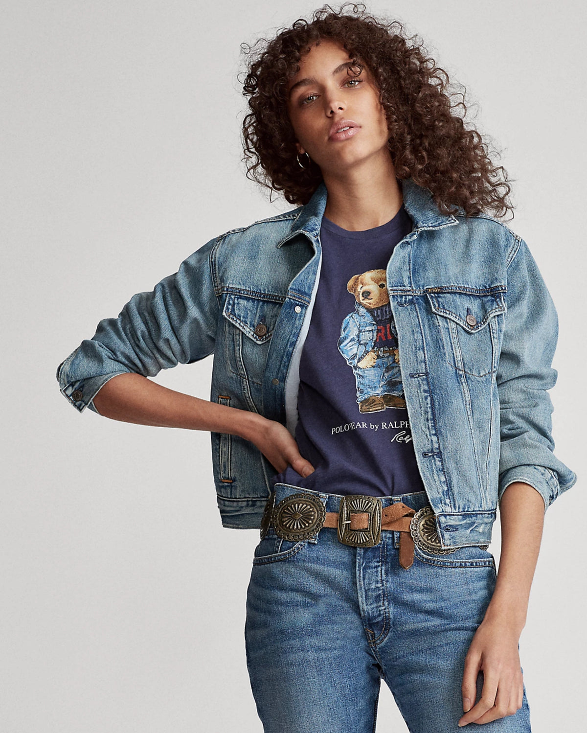Ralph Lauren Denim Bear Trucker Jacket