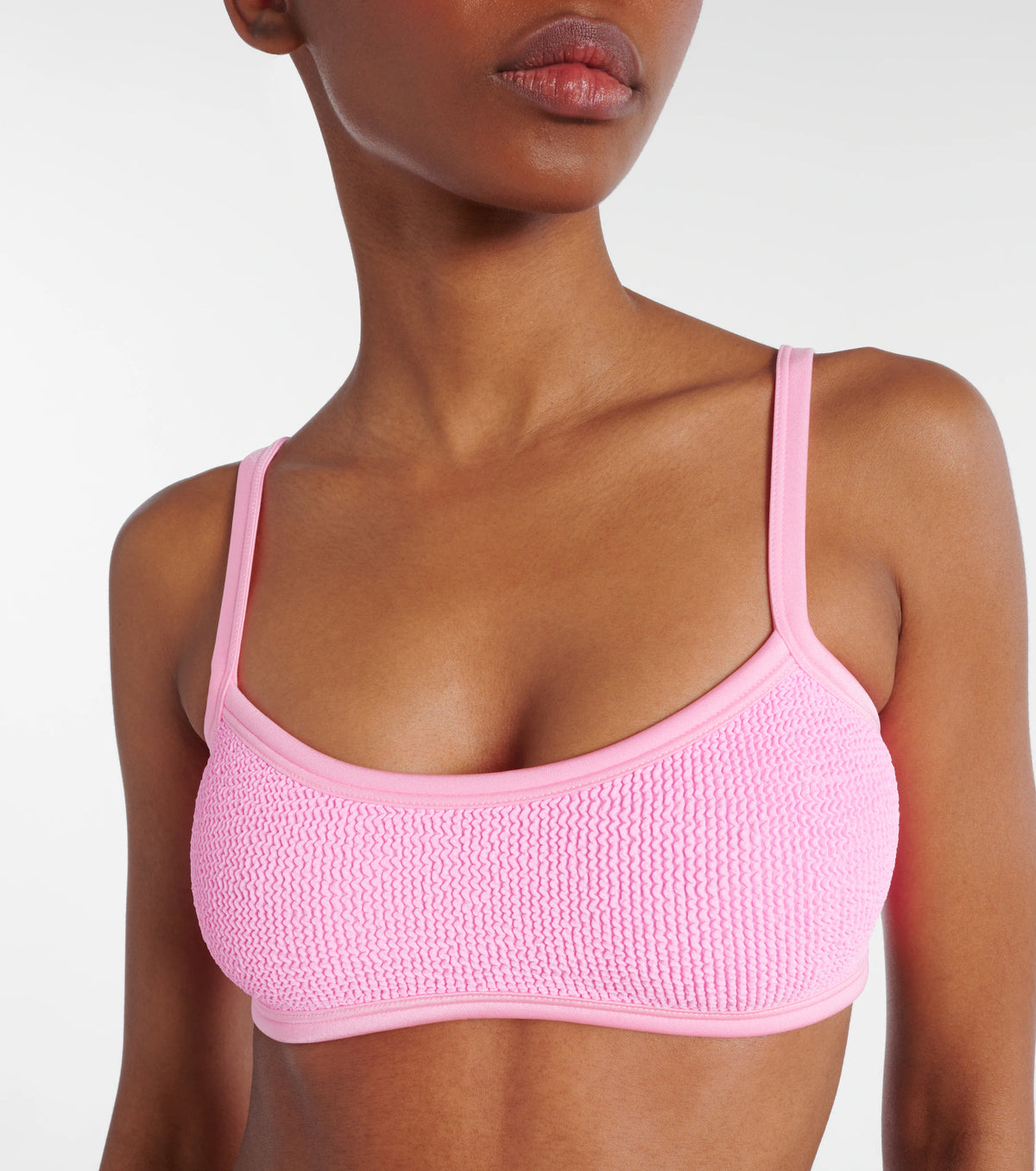 Hunza G Pink Tyler Tonal Bikini Bubblegum