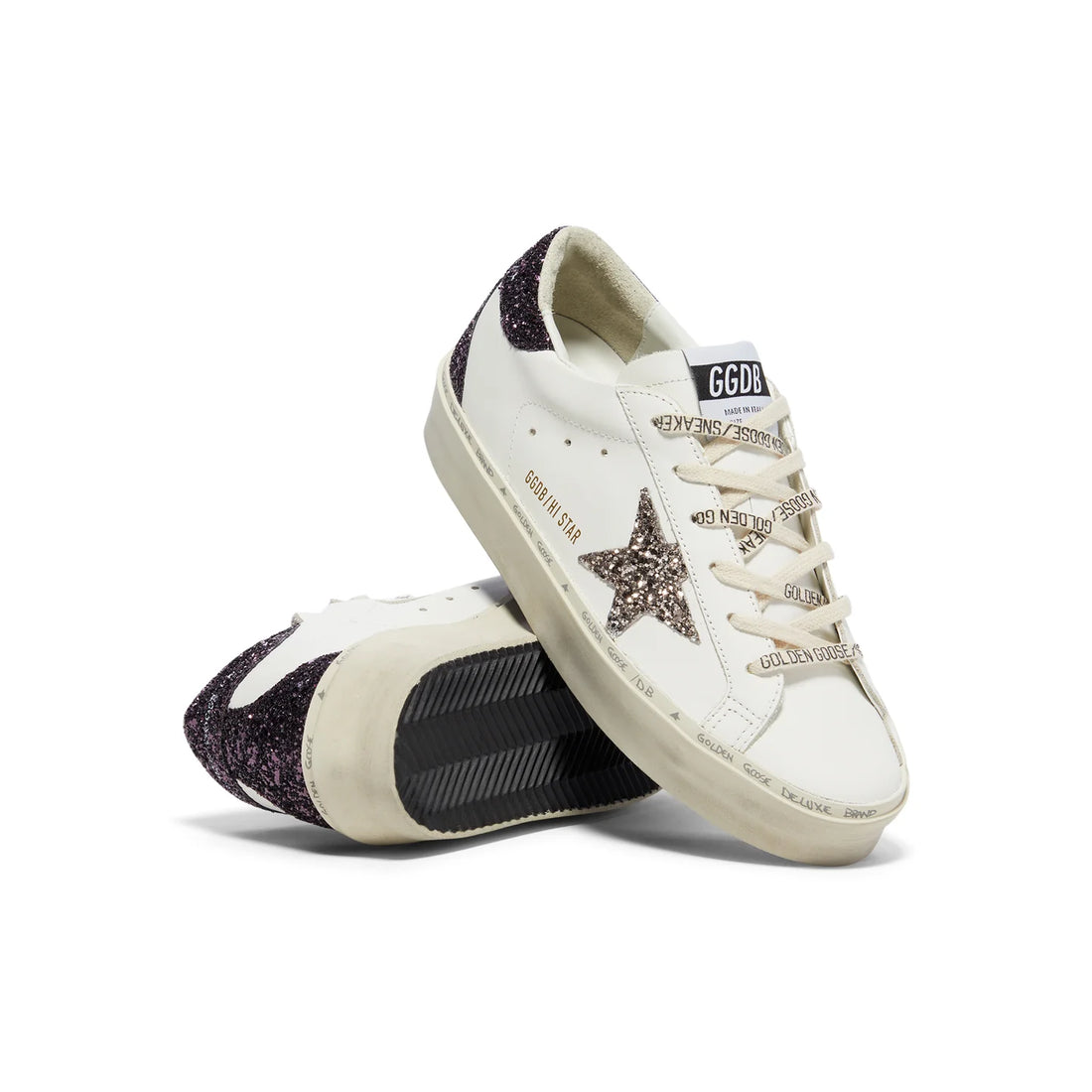 Golden Goose Hi Star White Cinder Caberne Women Sneaker