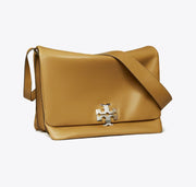 TORY BURCH LARGE CHARLIE RUNWAY SHOULDER BAG - wren brown