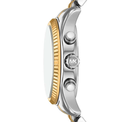 Michael Kors  Women's Lexington Green Dial Two-Tone Chronograph Watch MK4984