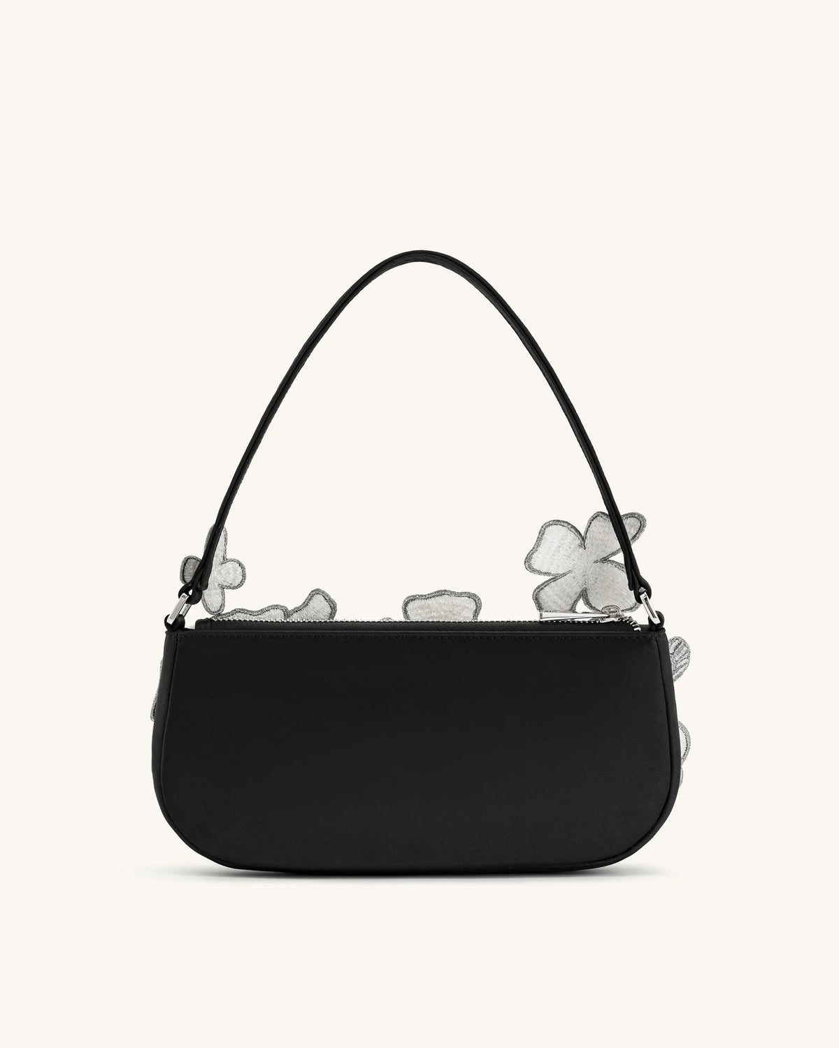 JW PEI Leona Bead Embellished Shoulder Bag - Black