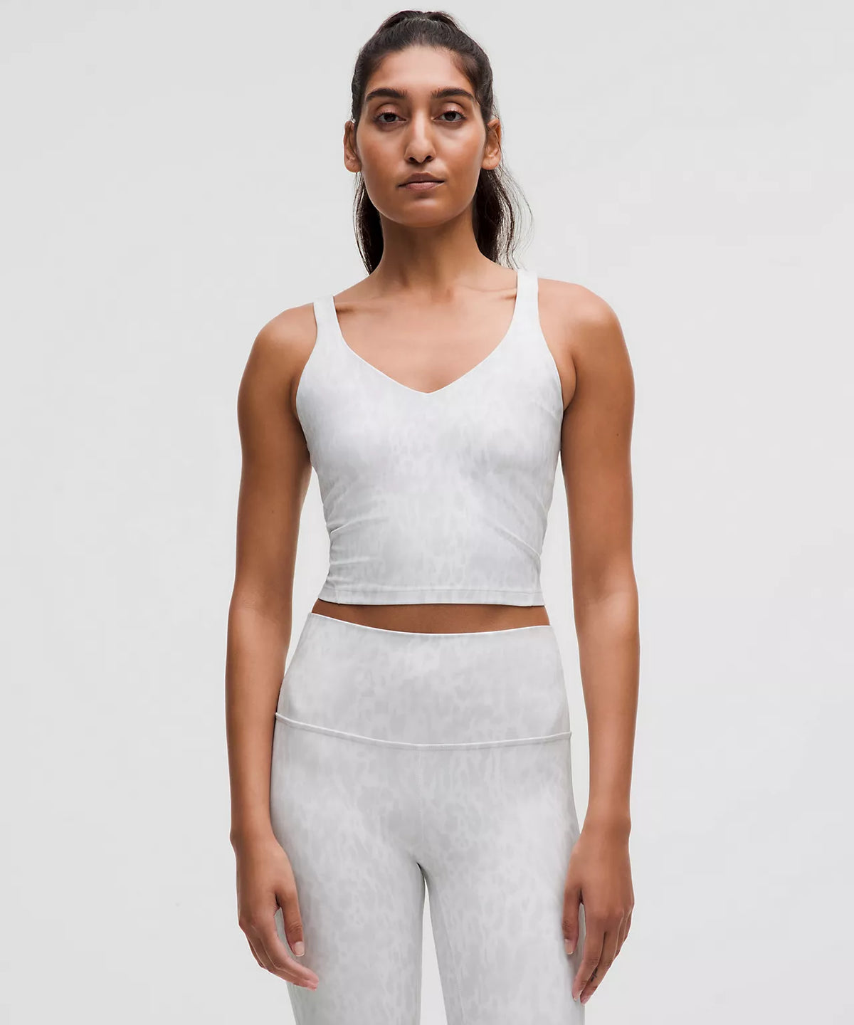 Lululemon Align Tank Top Light Support, A/B Cup   -  White Multi