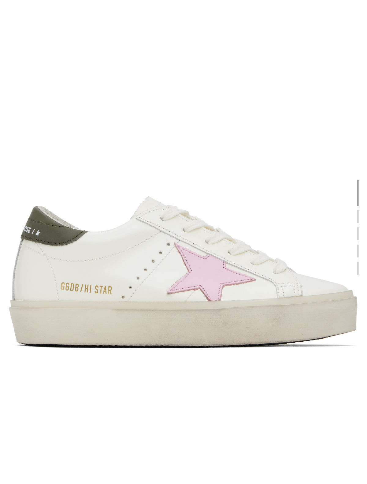 Golden Goose Hi Star Women Sneaker Milk/ Pink / Dark Blue