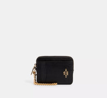 Coach Zip Card Case  - Gold/Black