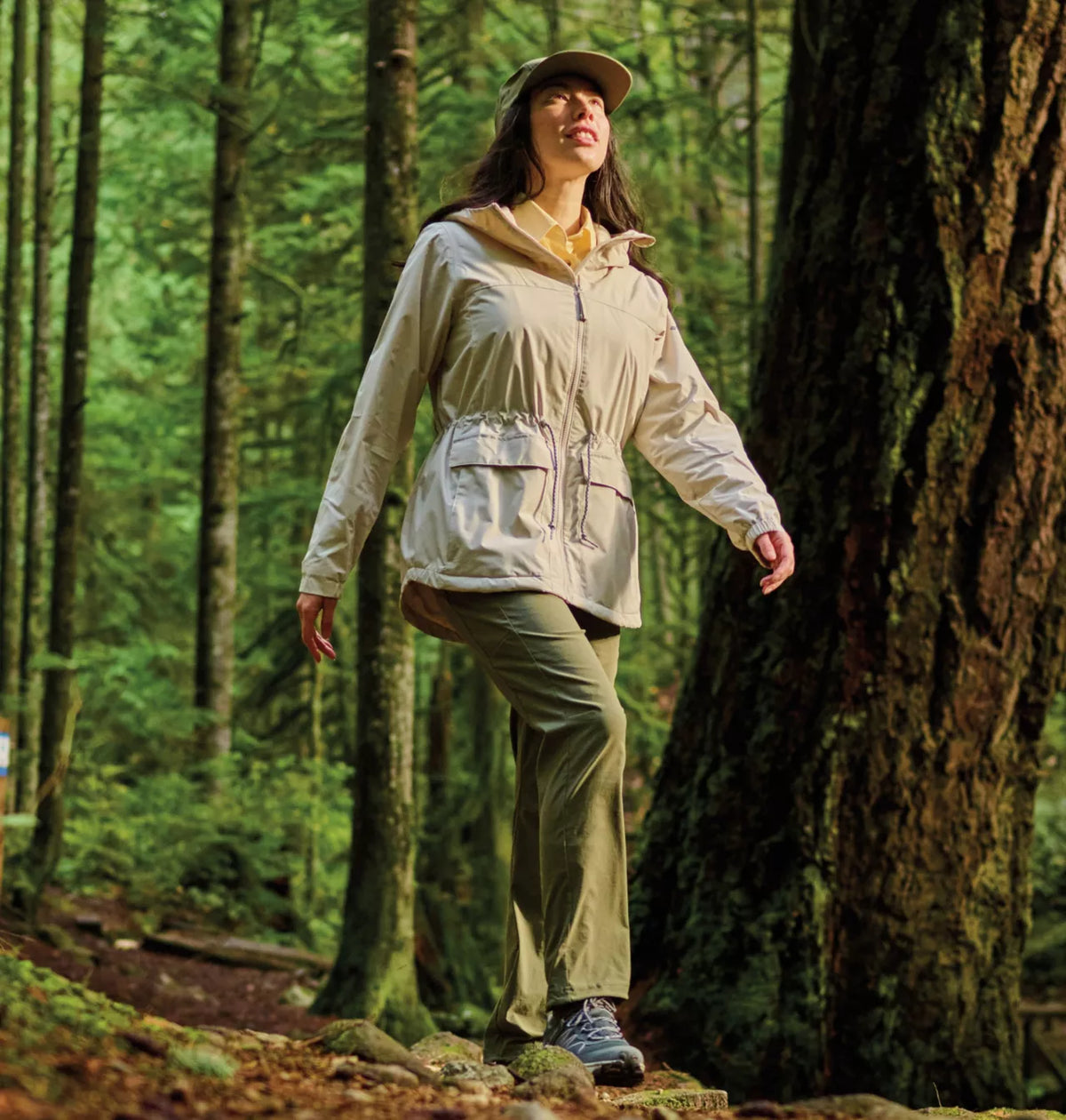 Columbia Women's Sweet Creek™ II Lined Rain Jacket -  Dark Stone