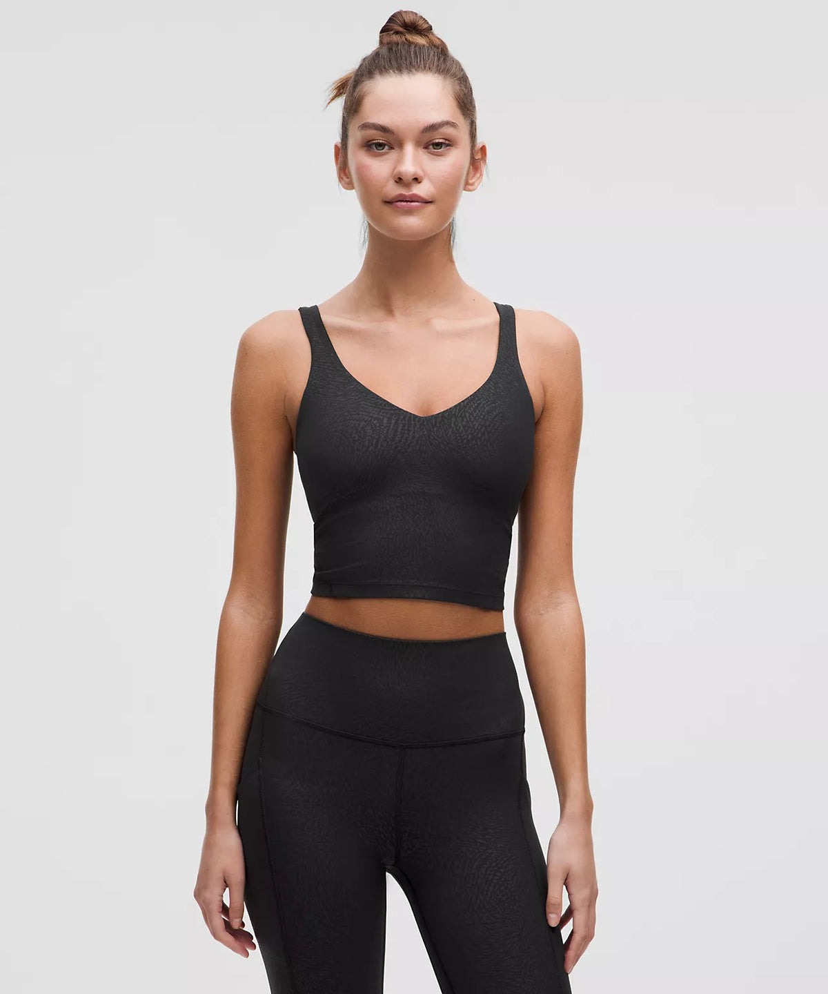 Lululemon Align Tank Top Light Support, A/B Cup  -  Ripple Emboss Black