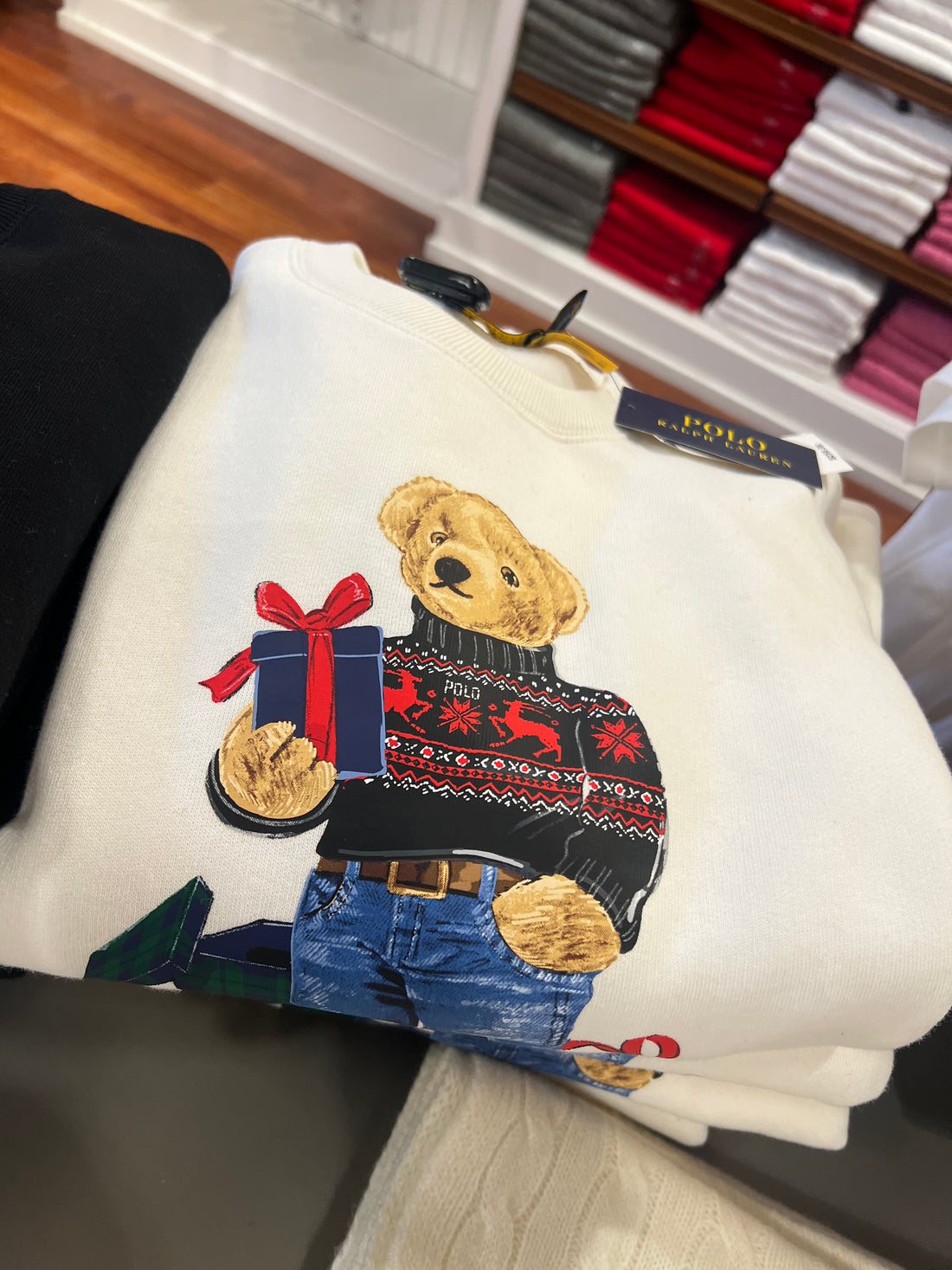 Ralph Lauren Women POLO BEAR FLEECE CREWNECK