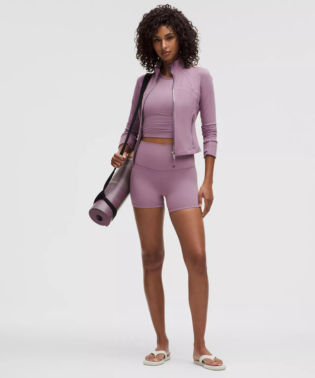 Lululemon Define Cropped Jacket Nulu Lavender Lux/Mirror Silver