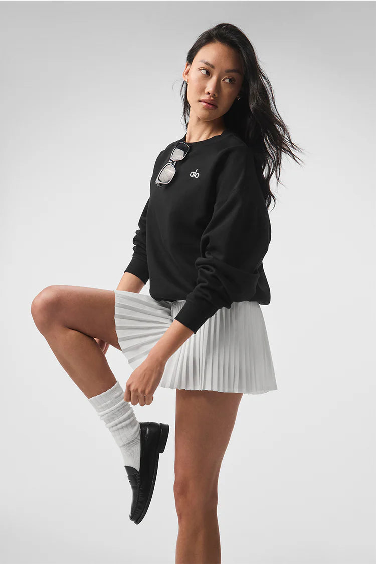 Alo Yoga Accolade Crew Neck Pullover - Black