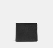 Coach Id Billfold Wallet  -  Black Antique Nickel/Black